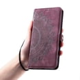 thumbnail image 5 of Style 016 For Xiaomi Redmi Note 14 4G (164.84x78.15x8.16mm) Case Skin Feel Totem Imprinted Wallet Le, 5 of 5
