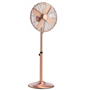 KFFKFF 16" Industrial Pedestal Fan, 3-Speed, Metal, Adjustable