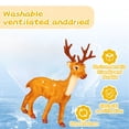 thumbnail image 6 of Yhmxh Deer Decorative Figurine, 9.8 in Christmas Reindeer Stuffed Animal Cute Deer Plush Stuffed Animal Xmas Plush Gift Toy Winter Christmas Decoration Elk Statue for Woodland Holiday Decoration, 6 of 7