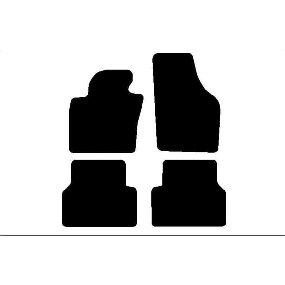 Auto Mats and Accessories 4 Piece Set Custom Carpeted Floor Mats Compatible with 2009-2017 Volkswagen Tiguan (Black) Made in the USA