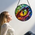 thumbnail image 4 of Stained Glass Window Hanging, Colored Four Seasons Eyes Suncatcher for Doors Home Sun Catchers Decoration and Christmas, Mother's Day Birthday Gifts for Women, Men, and Mom, 4 of 6