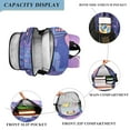 thumbnail image 3 of FORMRS Unisex School Backpack 17" Student Travel Bag with Laptop Compartment, Cat Walking in Street, 3 of 7
