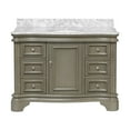 thumbnail image 6 of Katherine 48" Bathroom Vanity with Weathered Gray Cabinet and Carrara Marble Top, 6 of 6