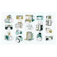 thumbnail image 4 of Paparazzi Ceramic Toothbrush Holder, Various Vintage Cameras Professional Photography Hipster Classic Machines, Decorative Versatile Countertop for Bathroom, 4.5" X 2.7", Sea Green Khaki, 4 of 4