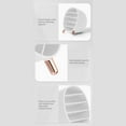 thumbnail image 4 of Organizador de maquillaje compacto con divisores extraíbles | Almacenamiento de escritorio con 5 compartimentos para paletas de sombras de ojos y cosméticos | Estuche de plástico blanco, rosa o rojo, 4 of 6