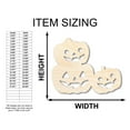 thumbnail image 2 of Unfinished Wood Pumpkin Stack Shape - Craft - up to 46" 5" / 1/4", 2 of 5