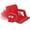 Red, variant on BoldGear 25" Wide Stadium Seat Chair Bleacher Seats Padded with Back Support, Cushion, Arms, Pockets, Anchor Straps, Portable Folding Seat with Shoulder Straps,Red
