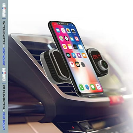 Car and Driver - Vent Mount Bluetooth FM Transmitter - Black