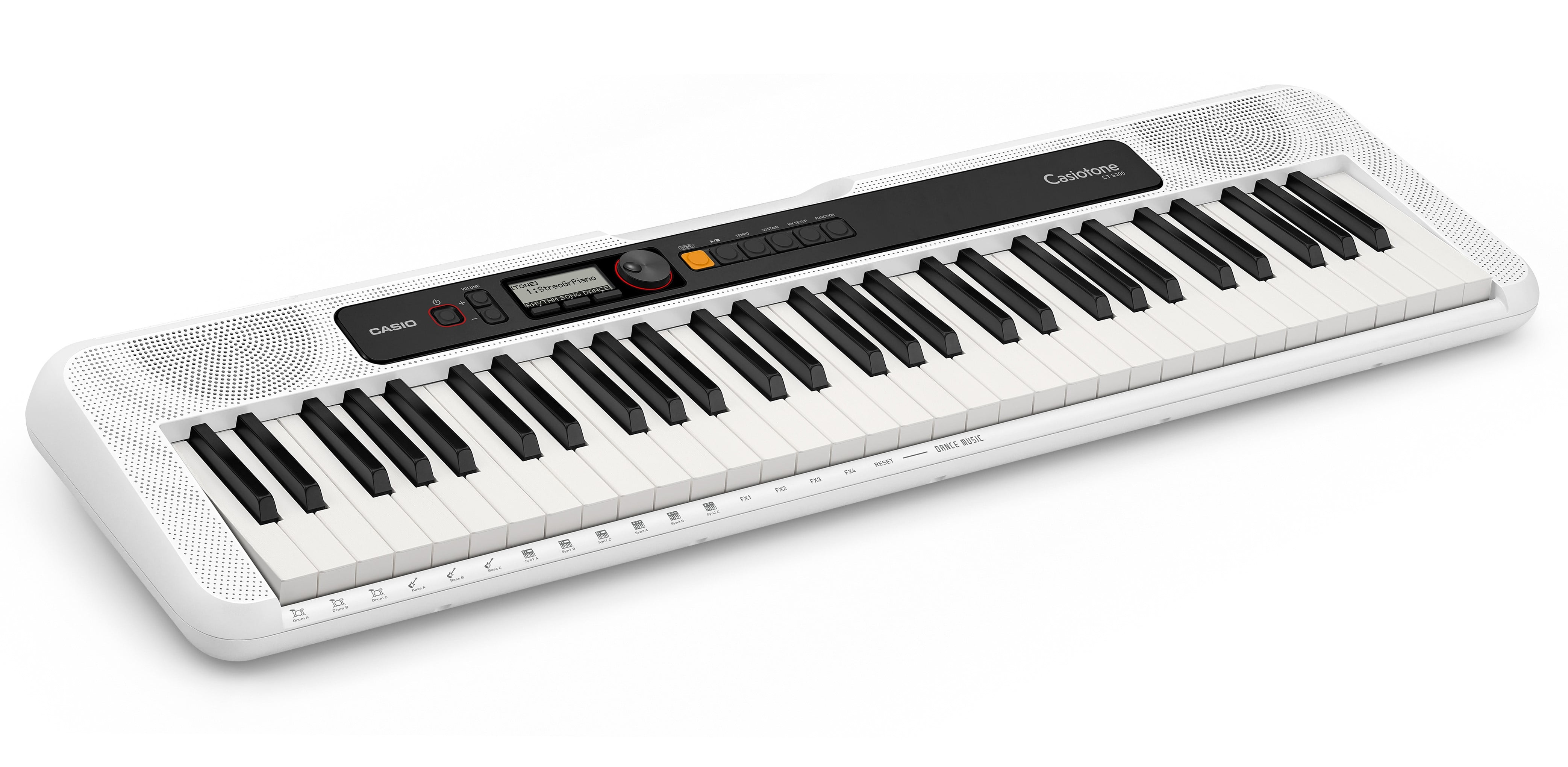 Casio CT-S200WE EPA 61-Key Premium Keyboard Package with Headphones, Stand,  Power Supply, 6-Foot USB Cable and eMedia Instructional Software, White