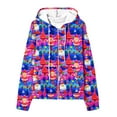 thumbnail image 4 of WXLWZYWL Oversized Hoodie for Women Zip Up Christmas Bell Y2K Fleece Long Sleeve Jacket Coat Xmas Sweatshrits, 4 of 5