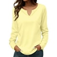 thumbnail image 2 of YLHFASHION Femmes Mode Décontractée Manches Longues Hauts Chemises Blouses Hauts Liquidation Chemises Femmes, 2 of 5