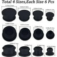 thumbnail image 6 of 32PCS 4 Sizes Silicone Stoppers for Salt and Pepper Shakers 13/64 9/32 23/64 7/16 Inch Black Salt Plug Slot Stopper Replacement Bottle Caps Reusable Round End Cap Corks for Bottles, 6 of 9