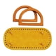 thumbnail image 1 of Juego de asas para bolso de ganchillo con base de cuero, tejido DIY con agujeros. Estilo 3, 1 of 8