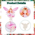thumbnail image 5 of 24Pcs Wooden Fairy Hanging Ornaments for Christmas Tree, Colorful Fairy Hanging Pendant Embellishments DIY Crafts for Door Wall Room Decor, Wood Fairy Decorations Supplies, 5 of 6