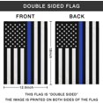 thumbnail image 5 of Thin Blue Line American Flag Garden Flag, Patriotic USA Honoring Law Enforcement Officers Flag Yard Farmhouse Outdoor Lawn Decor 12 x 18 Inch Vertical Double Sided Burlap, 5 of 6