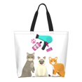 thumbnail image 1 of Disketp Pet Care Grooming Bolsa Tote Estampada para Mujer, Bolso de Hombro y de Mano para Compras y Viajes, 1 of 8