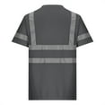 thumbnail image 3 of High Visibility Classic T-Shirts Men Reflective Strips Short Sleeve Construction Work Shirts Breathable Safety Tops, 3 of 4