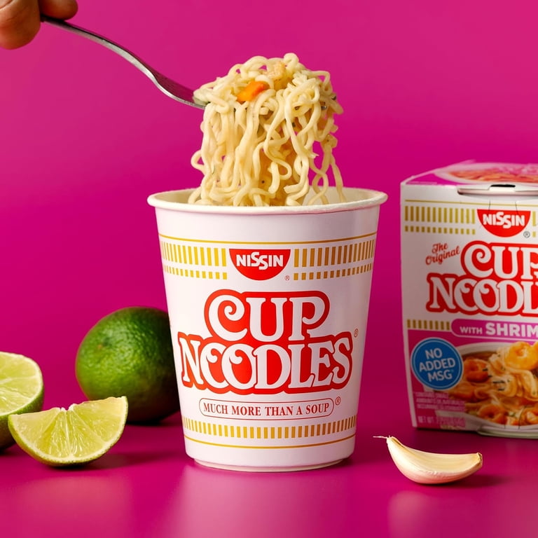 Nissin, Cup Noodles Shrimp Flavor, 24-pack, 2.5 Ounce - Walmart.com