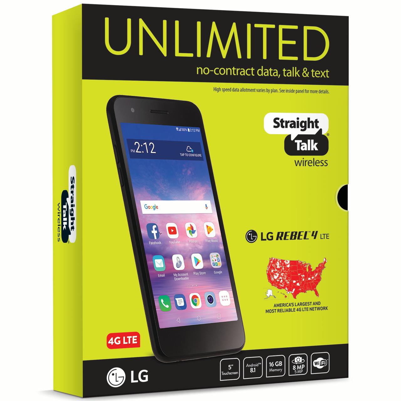 Straight Talk LG Rebel 4 Prepaid Smartphone - image 3 of 13