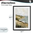 thumbnail image 4 of Stupell Industries Transitional Serene Cliff in Morning Light Black Framed Print Under Glass, 14 x 20, by Petals Prints Design, 4 of 8