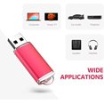 thumbnail image 5 of SHAR 64GB Lecteur Flash USB 2.0 64GB Lecteur Flash USB Stylo Lecteur Porte-Clés Conception Lecteur Zip avec Endoctrineur LED, Rouge, 5 of 5