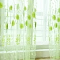 thumbnail image 4 of JeashCHAT Leaves Sheer Curtain Tulle Window Voile Drape Valance 1 Panel Fabric, 4 of 7