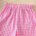 thumbnail image 6 of Paguaki Toddler Girls Clothes 1T 2T 3T 4T 5T Summer Outfits Floral Ruffle Spaghetti Strap Tank Top And Gingham Shorts 2-Piece Set, 6 of 9