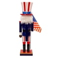 thumbnail image 3 of Kurt Adler 15-Inch Patriotic African American Nutcracker, 3 of 4