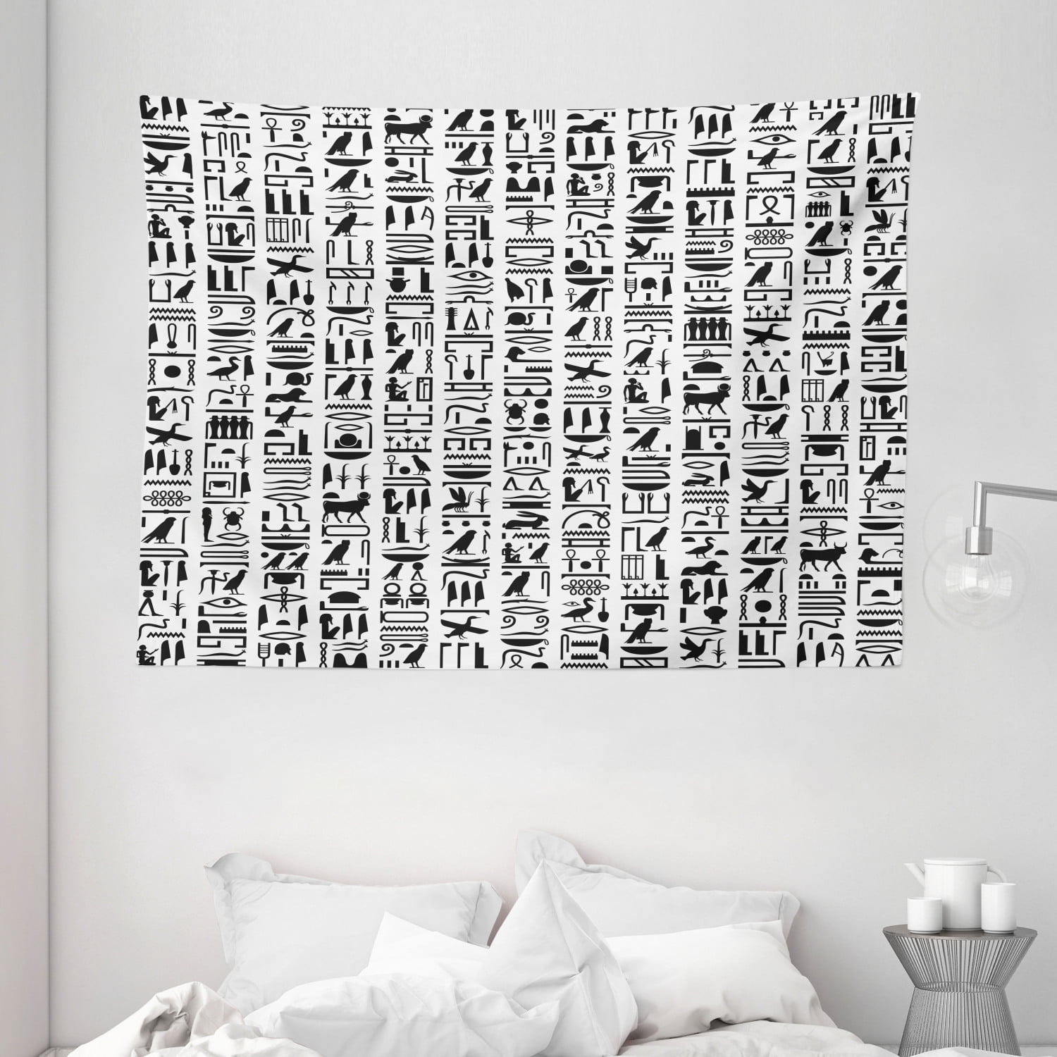 Egyptian hieroglyphs Tapestry Wall Hanging for Living Room Bedroom Dorm Decor 