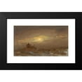 thumbnail image 2 of Frederic Edwin Church 18x12 Black Modern Framed Museum Art Print Titled - Winter Landscape at Moonlight (ca. 1870), 2 of 5