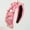 Pink, variant on HCURIBAD Valentine's Day Gift Pearl Knotted Headband for Women Love Styles White Pearl Rhinestone Crystal Jeweled Hairband Boho Head Band Headpieces Head Accessories Pink One Size