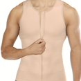 thumbnail image 1 of Camiseta Sin Mangas De Compresión Junlan Para Hombre Con Cremallera, Fajas Para El Cuerpo Para Hombres, 1 of 4