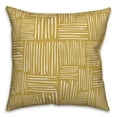 thumbnail image 2 of Creative Products Sketch Lines Yellow 18 x 18 Indoor / Outdoor Pillow, 2 of 3