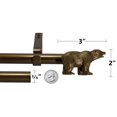 thumbnail image 5 of Urbanest Farmhouse Bear 3/4" Adjustable Curtain Rod – Heavy-Duty Telescoping Drapery Rod with Decorative Bear Finials – Extendable Window Rod for Curtains & Drapes, 28"–48″, Renaissance Gold, 5 of 5