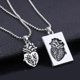 thumbnail image 4 of 2 pcs/set Fashion Puzzle Couple Anatomical Heart Necklace Pendant Valentine Gift Jessica, 4 of 5