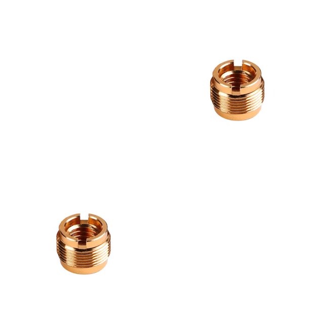 Matsuzay Home Studio Microphone Stand 3/8 Inch Converter Adapter to 5/8 Conversion Mic Inch Replacing Metal Screw Holder Connector Parts 2piezas