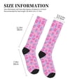 thumbnail image 2 of Lsque Donuts Pattern Sport Compression Socks for Men & Women 15-20 mmHg Knee High Nurse Pregnant Running Medical and Travel Athletic, 2 of 6