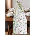 thumbnail image 2 of Table Runner 36 Inch Long - Retro Garden Flowers PlantsDecorative Table Scarf,Farmhouse Watercolor FloralDining Table Runners for Wedding Party Kitchen Dining Tables, 2 of 7