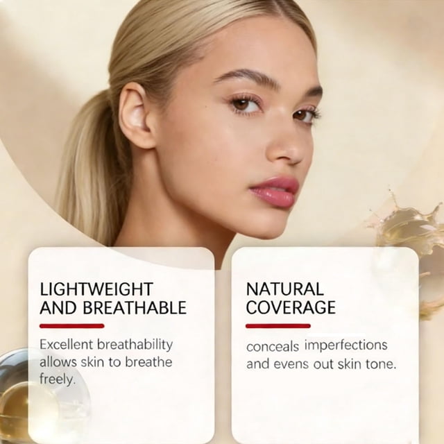 Base en cushion CC Cream Xihongshi de cobertura natural y ligera
