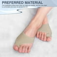 thumbnail image 6 of 2 Pcs Bunion Corrector for Women & Men, Bunion Socks Toe Corrector Comfortable & Breathable for Day/Night Support, Hallux Valgus Pain Relief Non-Slip Big Toe Straightener (1# Beige), 6 of 7