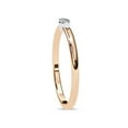 thumbnail image 3 of IGI Certified 0.10 Carat (ctw) Marquise Lab Grown Diamond Solitaire Stackable Engagement Promise Rings For Women In 18K Solid Rose Gold | F-G, VS-SI Quality 1/10 Ctw Ring Size-8.5, 3 of 6