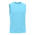 thumbnail image 2 of UACY Kids Boys Plain Sleeveless Tank Tops Tween Boys Summer Athletic Casual Crew Neck Soft Undershirt Autumn Versatile Tees (Light Blue, 9-10 Years), 2 of 7