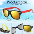 thumbnail image 3 of Gafas de sol Oleitodh para fiestas infantiles, paquete de 64 unidades, UV400, color neón, 3 of 9