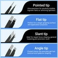 thumbnail image 6 of MORGLES Eyebrow Kit, 8 in 1 Eyebrow Trimmer Scissors, Tweezers for Women, Razor, Brush with Travel Bag, Tweezers Set for Women and Men, Professional Shaping Grooming Kit, 6 of 7