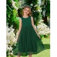 thumbnail image 3 of Arshiner Flower Girl Dress V-Back Bowknot Formal Pageant Ball Gown Wedding Party Long Tulle Dresses, 3 of 6