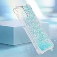 thumbnail image 6 of Case for Motorola Moto G Power 5G 2023 Case Glitter Cute Luxury Love Liquid Quicksand Clear Soft TPU Girls Women Stylish Bumper Shockproof Protective Cover for Moto G Power 5G 2023 Star Blue YB, 6 of 14