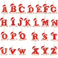thumbnail image 2 of Colgantes acrílicos con letras de dibujos animados para árbol de Navidad, decoración de Feliz Navidad para el hogar, sombrero, A-Z, 2023, 2 of 4