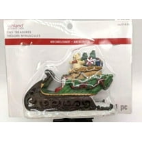 Ashland Christmas Tiny Treasures Figure Santa's Sleigh Christmas Figure 4" NEW