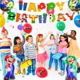 thumbnail image 2 of Mario Articles de Fête, 44 Pcs Décorations d'Anniversaire - Bannière Colorée Ballons Décoration de Gâteau Etc. Décorations de Fête Thème Mario, 2 of 7