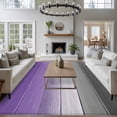 thumbnail image 3 of 5'x8' Area Rugs, Purple Gray Indoor Outdoor Area Rug for Living Room Bedroom, Vintage Rustic Abstract Striped Wooden Grain Washable Bathroom Rugs Kitchen Floor Carpet Mats Home Decor Aesthetic, 3 of 8